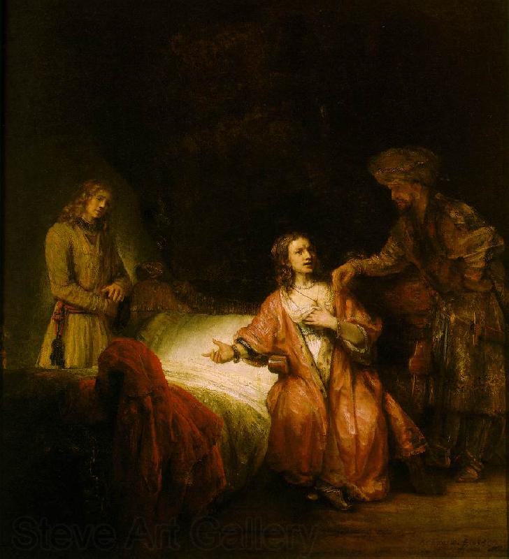 REMBRANDT Harmenszoon van Rijn Joseph Accused by Potiphar's Wife Spain oil painting art
